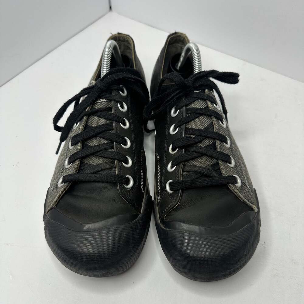 Keen Mens 10 Canvas Sneakers Black Gray Rugged Casual Gorpcore Travel Walking